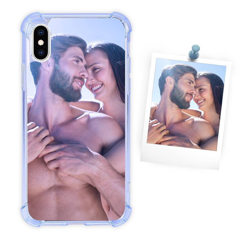 Photo Phone Case Silicone Anti-drop Soft Shell Sky Blue - iPhone Xs