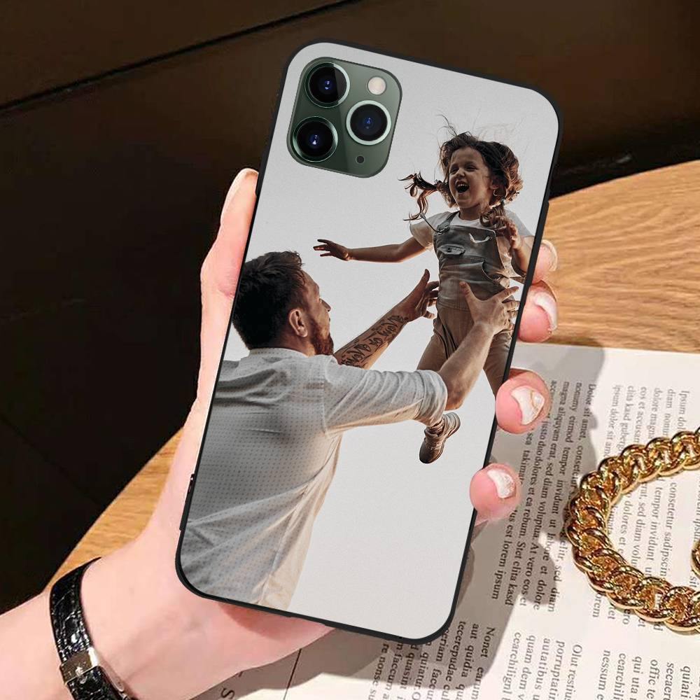Custom Photo Protective Phone Case Black Soft Shell Matte - iPhone 11 Pro - soufeelus