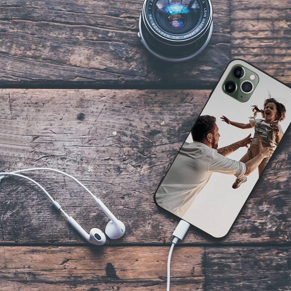 Custom Photo Protective Phone Case Black Soft Shell Matte - iPhone 11 Pro - soufeelus