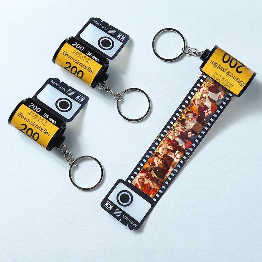 Custom Keychain Film Camera Roll Multiphoto Colorful  Romantic Gifts - soufeelus
