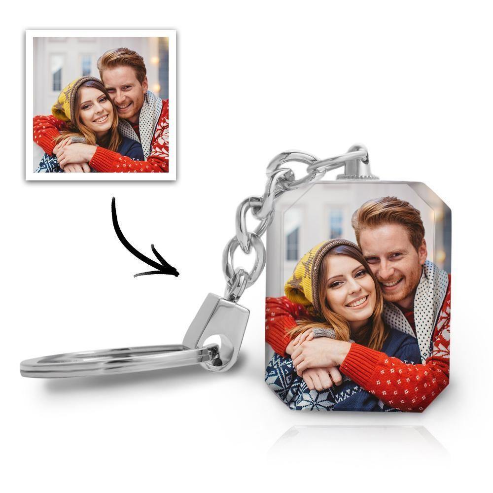 Custom Photo Keychain Crystal Keychain Memorial Gifts - soufeelus