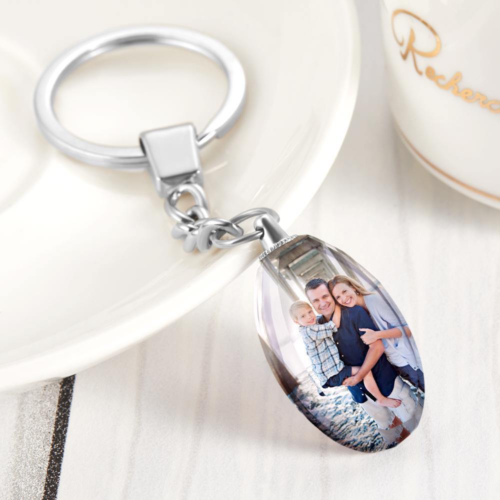 Photo Keychain Crystal Keychain Family Gifts - soufeelus