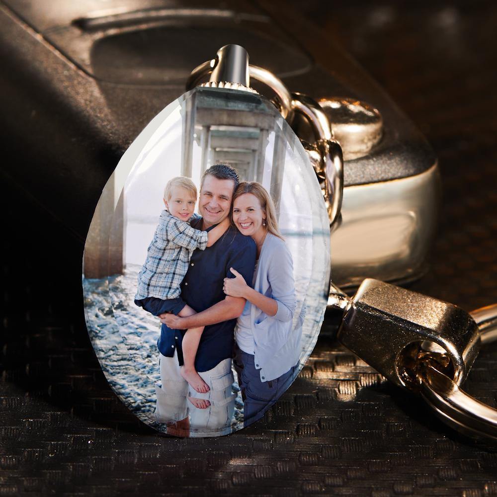 Photo Keychain Crystal Keychain Family Gifts - soufeelus