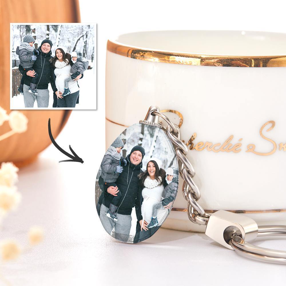 Photo Keychain Crystal Keychain Family Gifts - soufeelus