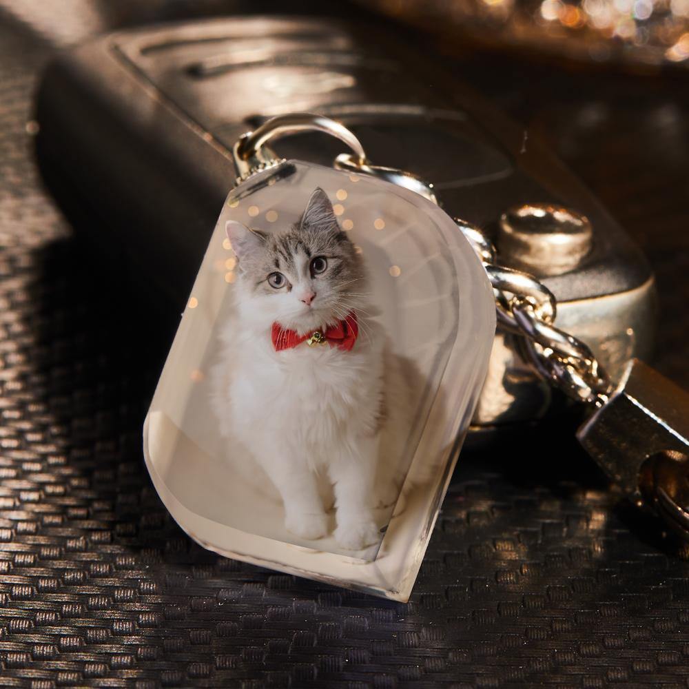 Photo Keychain Crystal Keychain Love my Pets - soufeelus