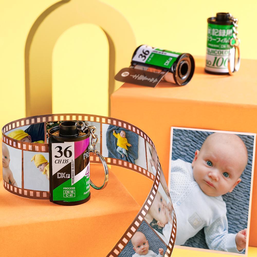 Scannable Spotify Code Film Keychain Spotify Photo Engraved Film Keychain Memorial Gifts Green 20 Pics
