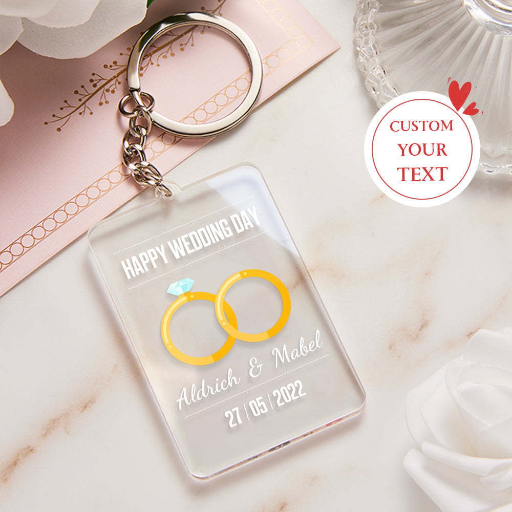 Wedding Day Gift for Him Personalized Lamp Led Lights Custom Night Light Wedding Day Gift for Her 3D Led Lamp Wedding Day Decor -