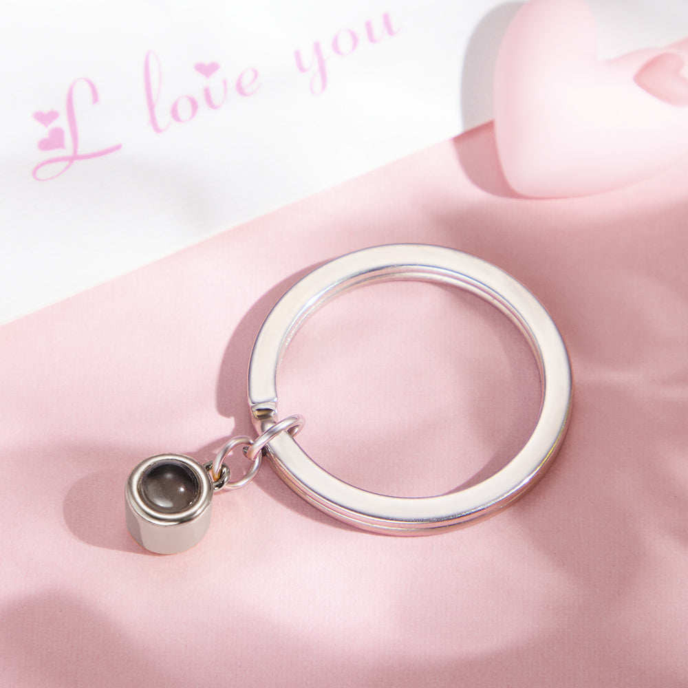 Custom Photo Projection Keychain Personalized Key Ring Exquisite Couple Gifts Valentine's Day Gifts detail