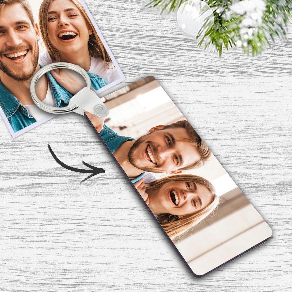 Photo Keychain With Music Code Keychain Gifts For Valentine's Day Unique Design - soufeelus