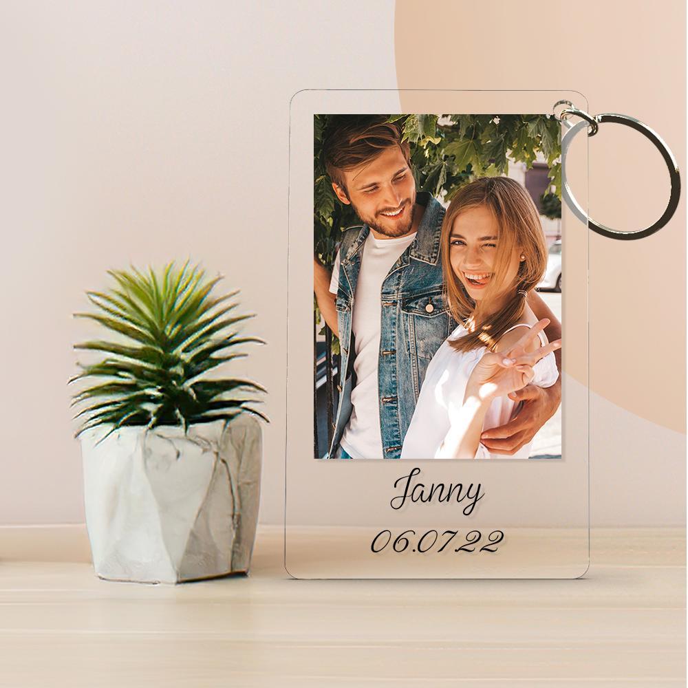 Personalised Photo Keychain Gifts Birthday Farewell Anniversary Valentine Best Friend Sibling Boyfriend - soufeelus