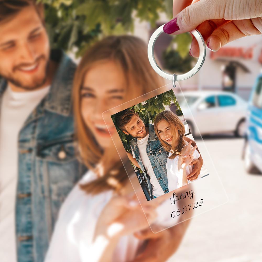 Personalised Photo Keychain Gifts Birthday Farewell Anniversary Valentine Best Friend Sibling Boyfriend - soufeelus