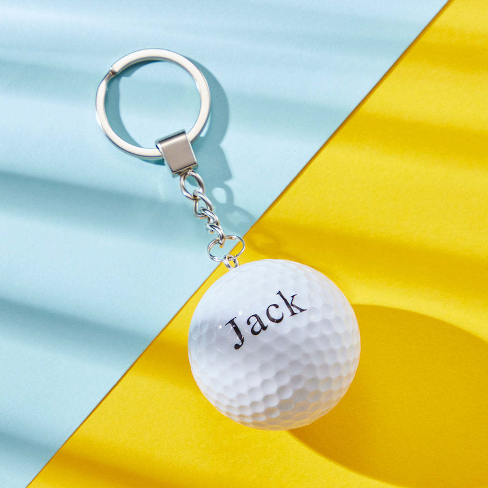Custom Engraved Keychain Golf Creative Sport Gifts - soufeelus