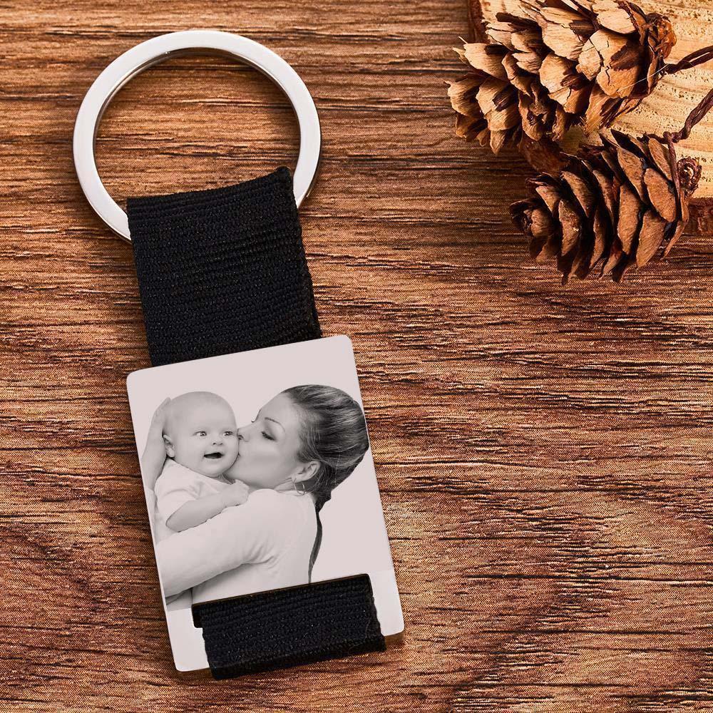 Custom Photo Engraved Calendar Key Chain Keyring Gift for Valentine's Day Gift For Him - soufeelus