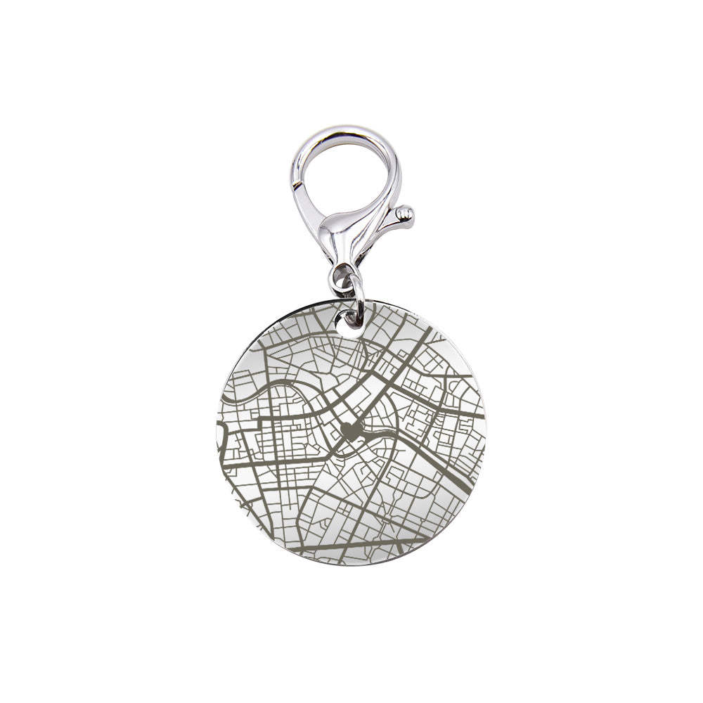 Personalized Map Keychain Custom Engraved Keychain Gifts for Him or Her - soufeelus