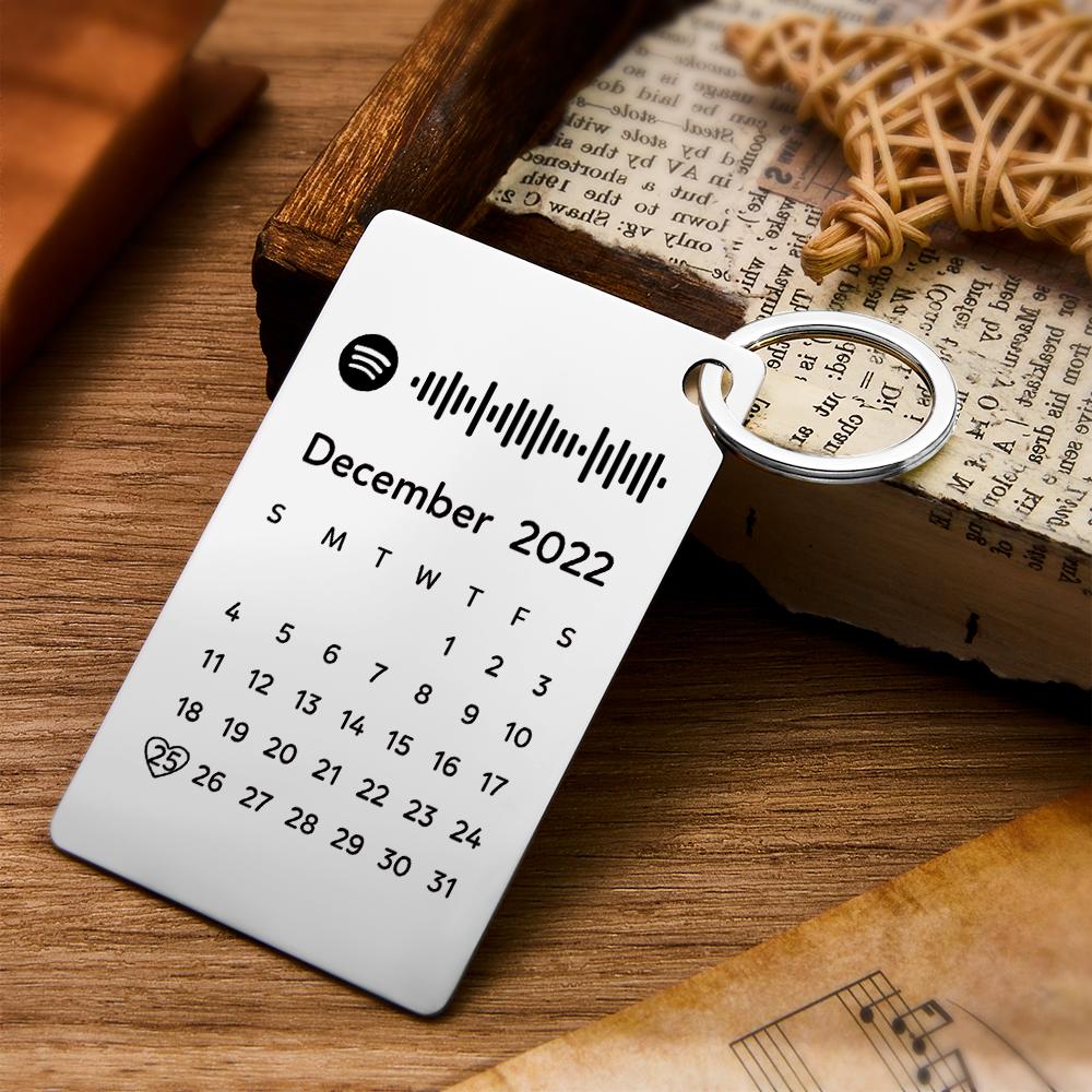 Custom Photo Scannable Spotify Code Music and Calendar Gifts - soufeelus