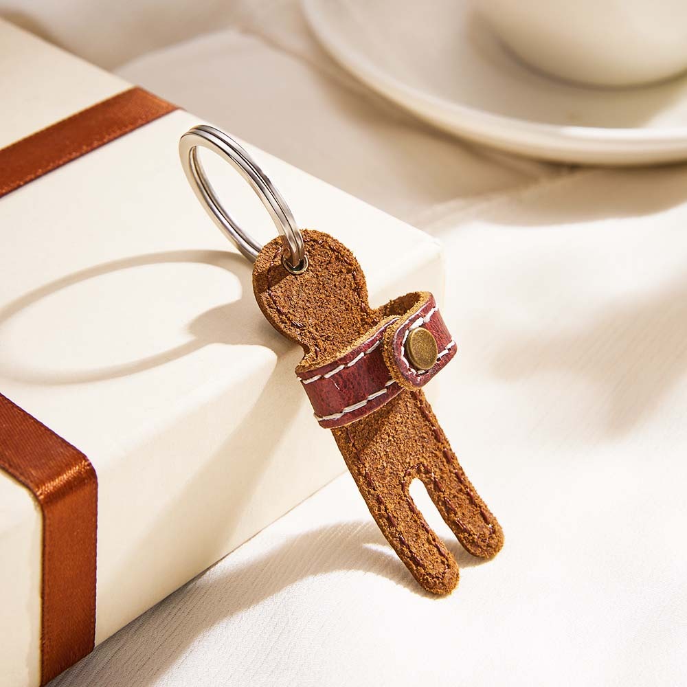 Custom Engraved Keychains Creative Human Shape Funny Gifts - soufeelus