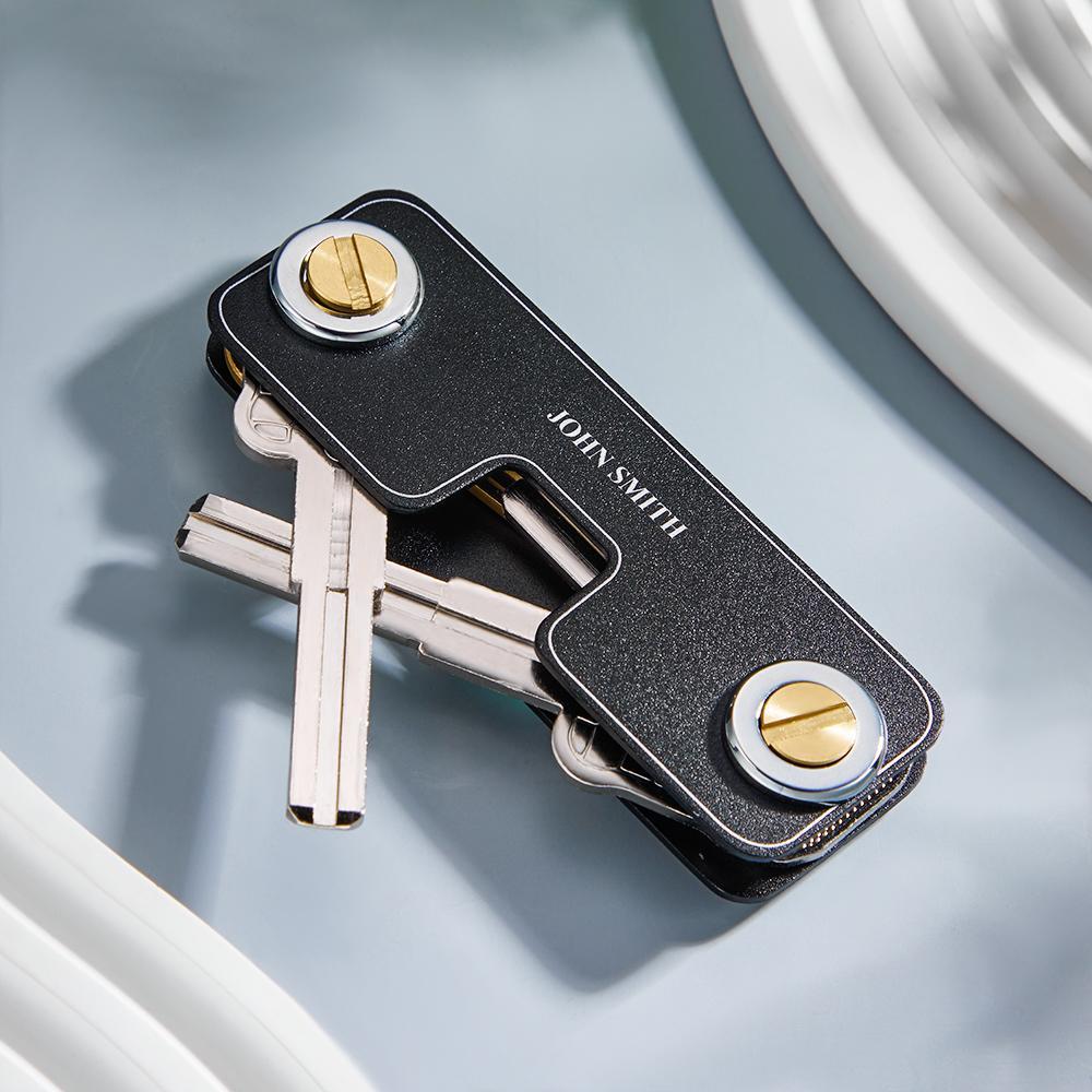 Custom Engraved Keychain Simple Unique Men's Gifts - soufeelus