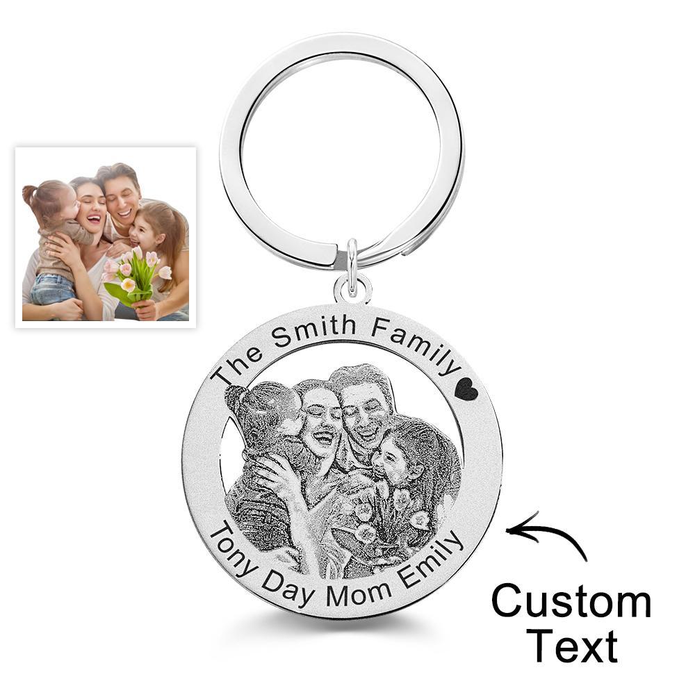 Custom Photo Keychain Creative Family Theme Gifts - soufeelus