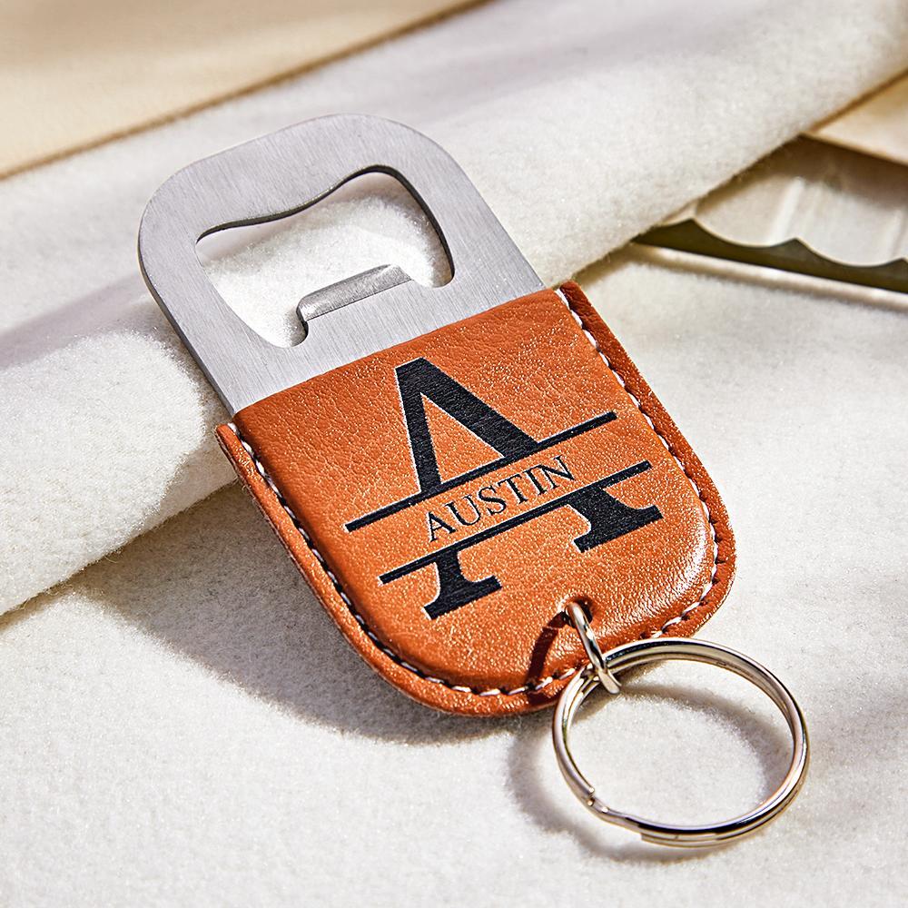 Custom Engraved Keychain Bottle Opener Simple Gifts - soufeelus