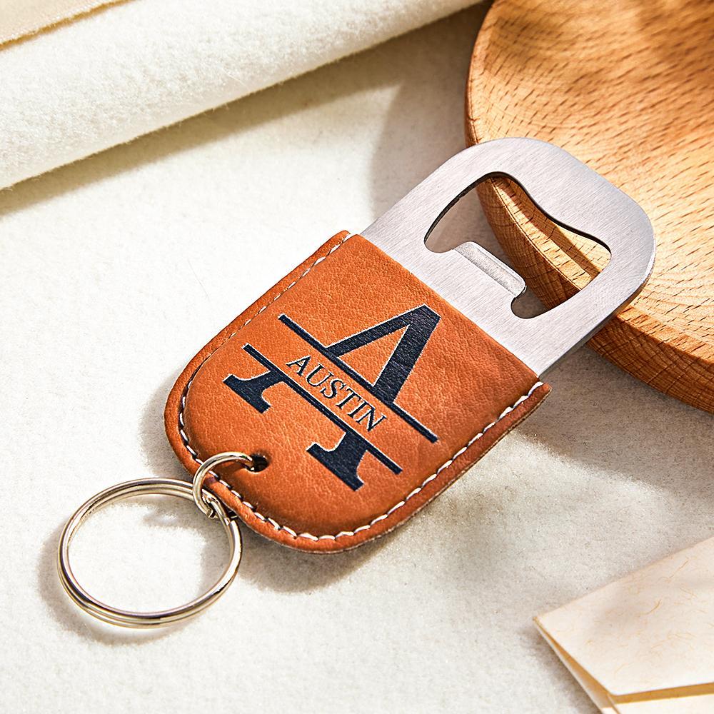 Custom Engraved Keychain Bottle Opener Simple Gifts - soufeelus