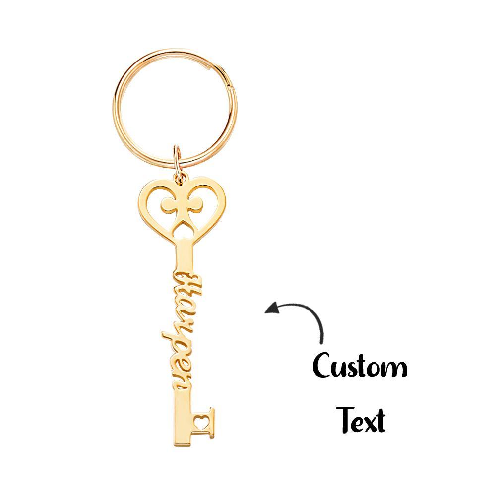 Custom Engraved Keychain Name Keychain Key Jewelry Gift for Men Women
