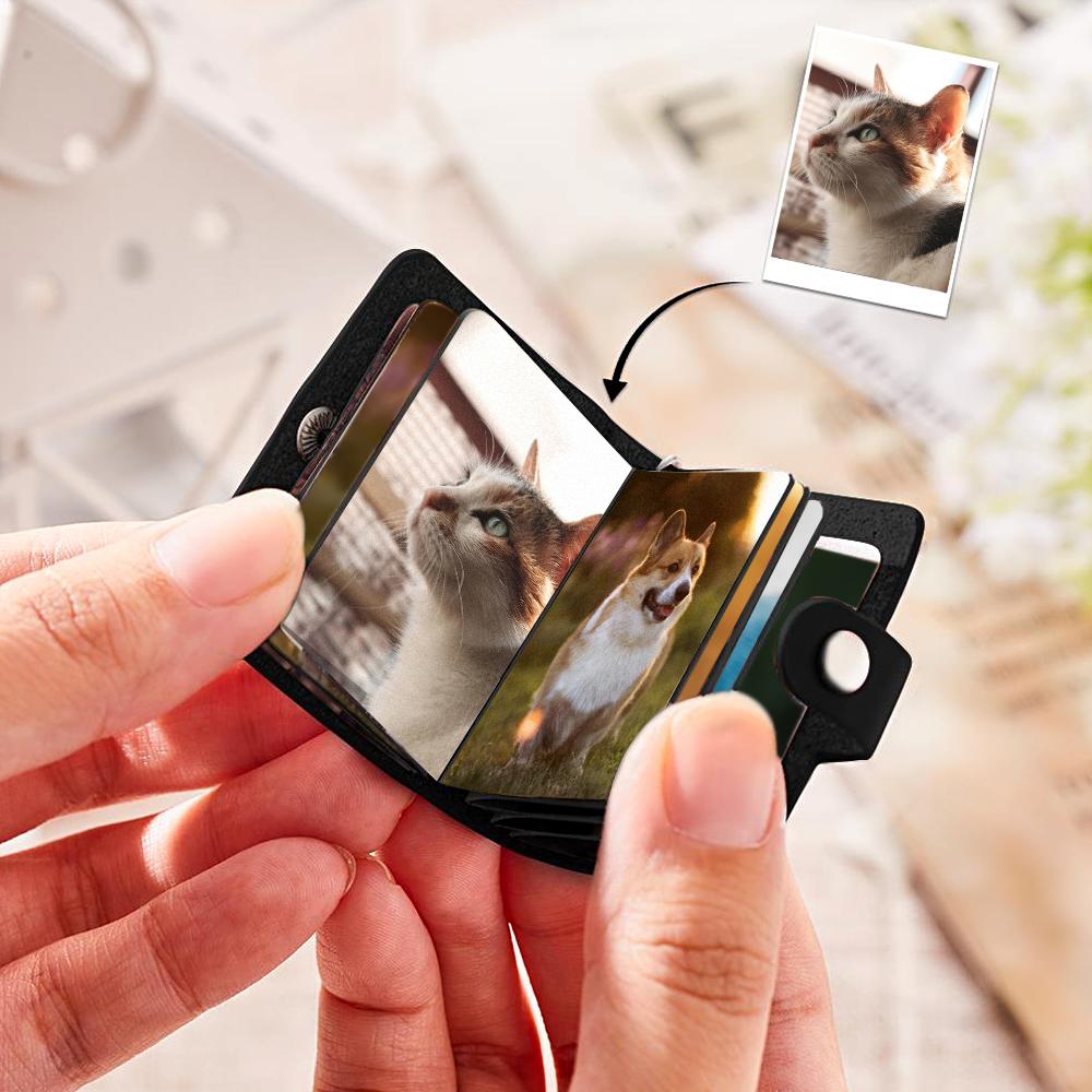 Custom Photo Album Keychain Custom Photo Leather Keychain Love My Pets - soufeelus