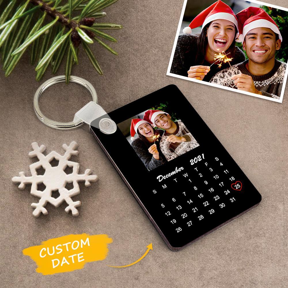 Winter Gifts Custom Christmas Keychain Calendar Keychain Best Gifts For Love