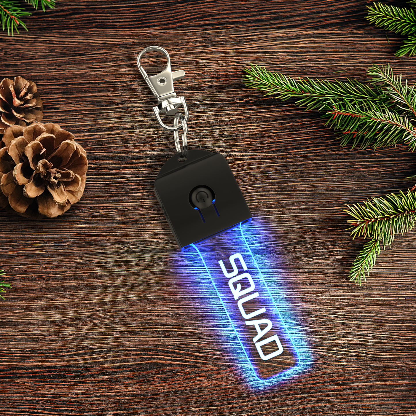 Custom Engraved LED Light Keychain Multicolor Flash Keychain Gifts