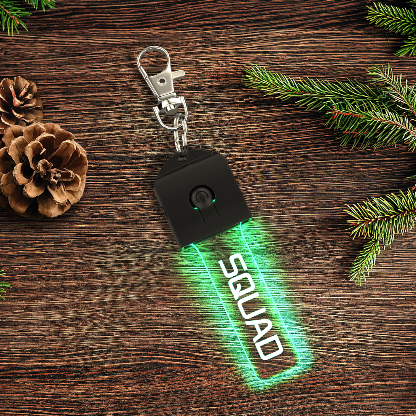 Custom Engraved LED Light Keychain Multicolor Flash Keychain Gifts