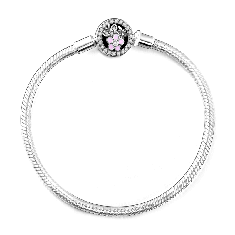 Peach Blossom Bracelet 925 Sterling Silver