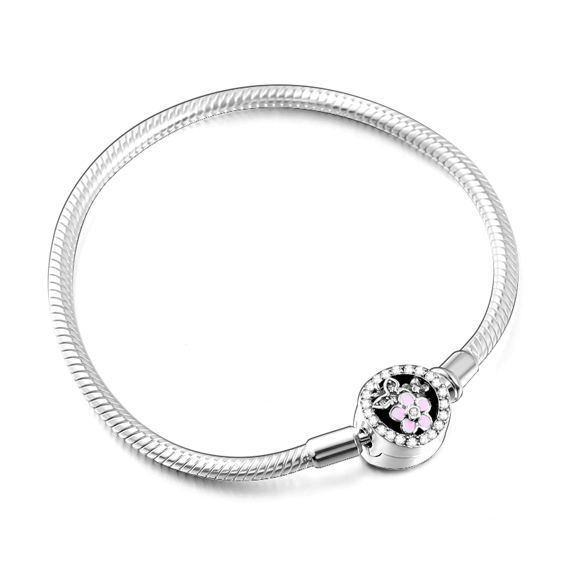 Peach Blossom Bracelet 925 Sterling Silver