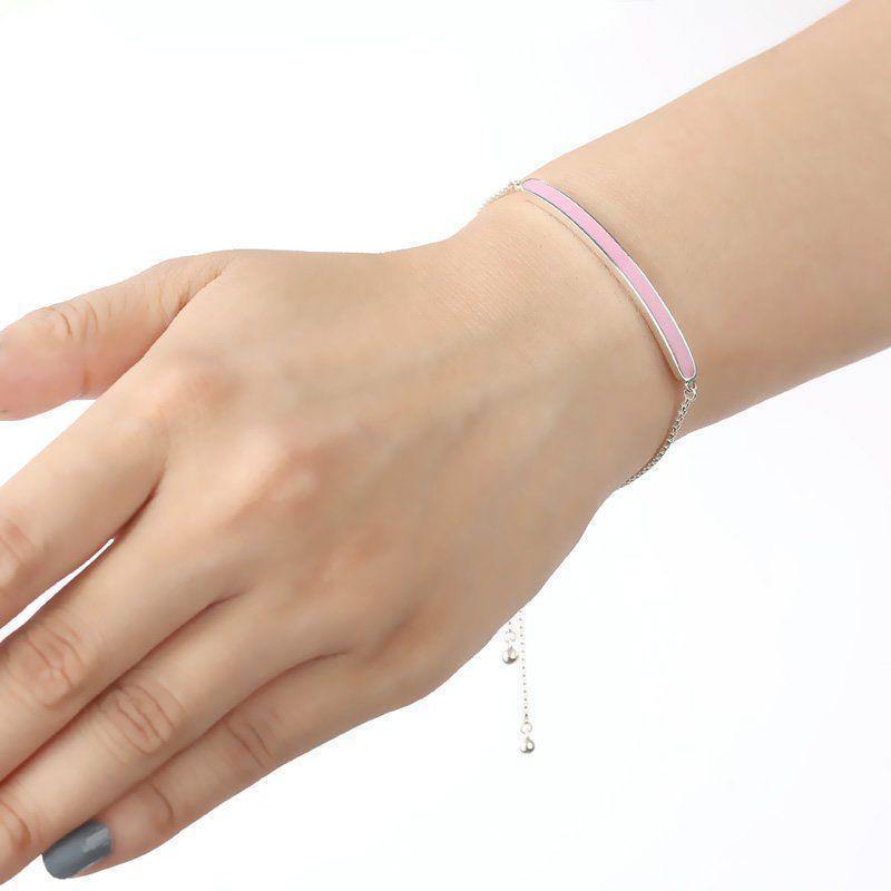 Pink Classic Bracelet Silver - soufeelus