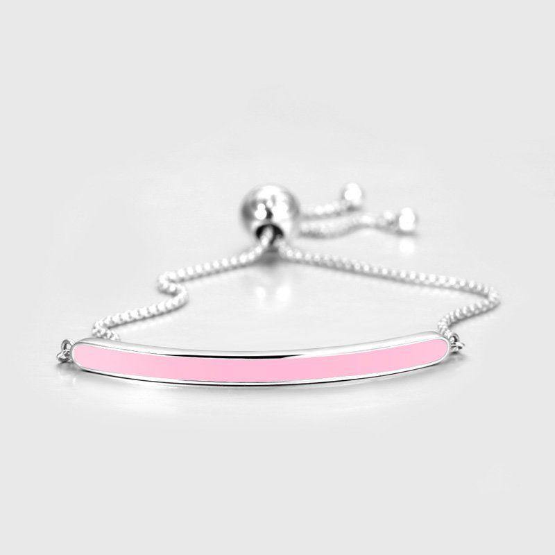 Pink Classic Bracelet Silver - soufeelus