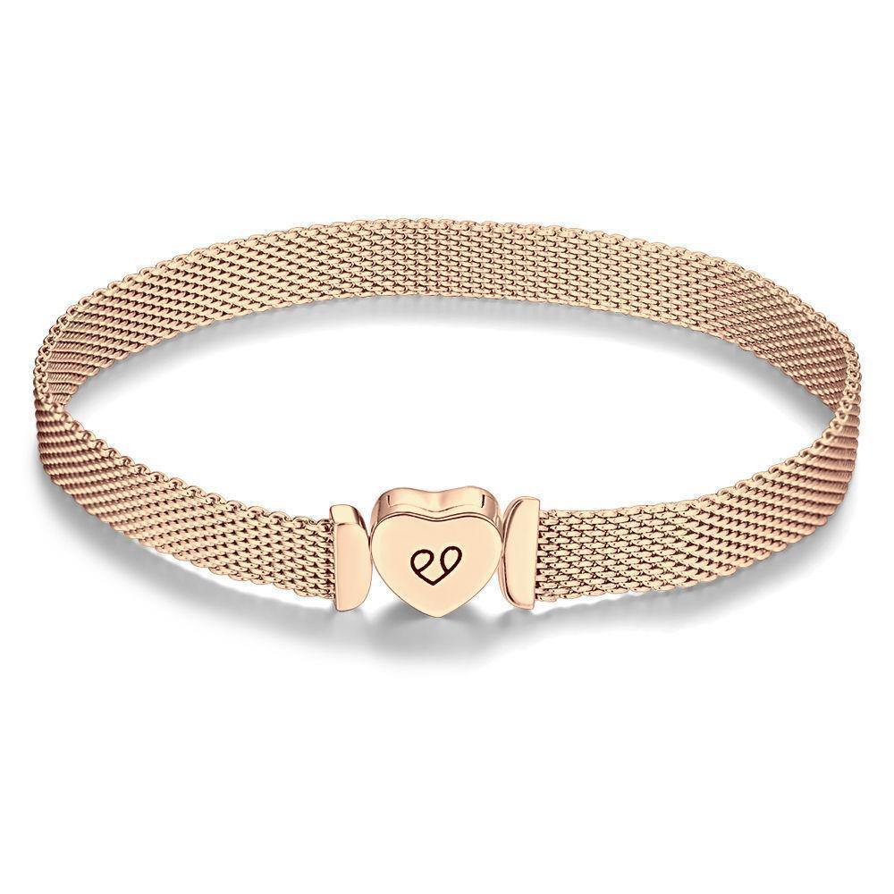 Mesh Chain Bracelet Soufeel Classic Style Rose Gold Plated - soufeelus