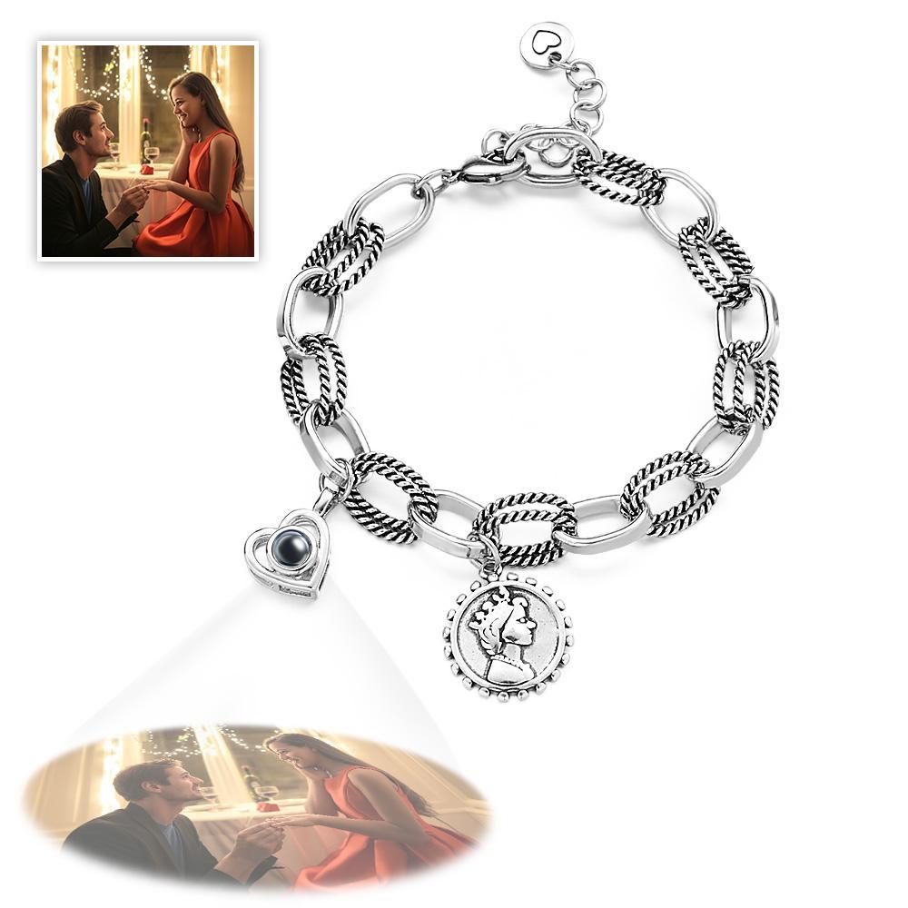 Personalized Optional Photo Projection Bracelet Creative Present for Someone
