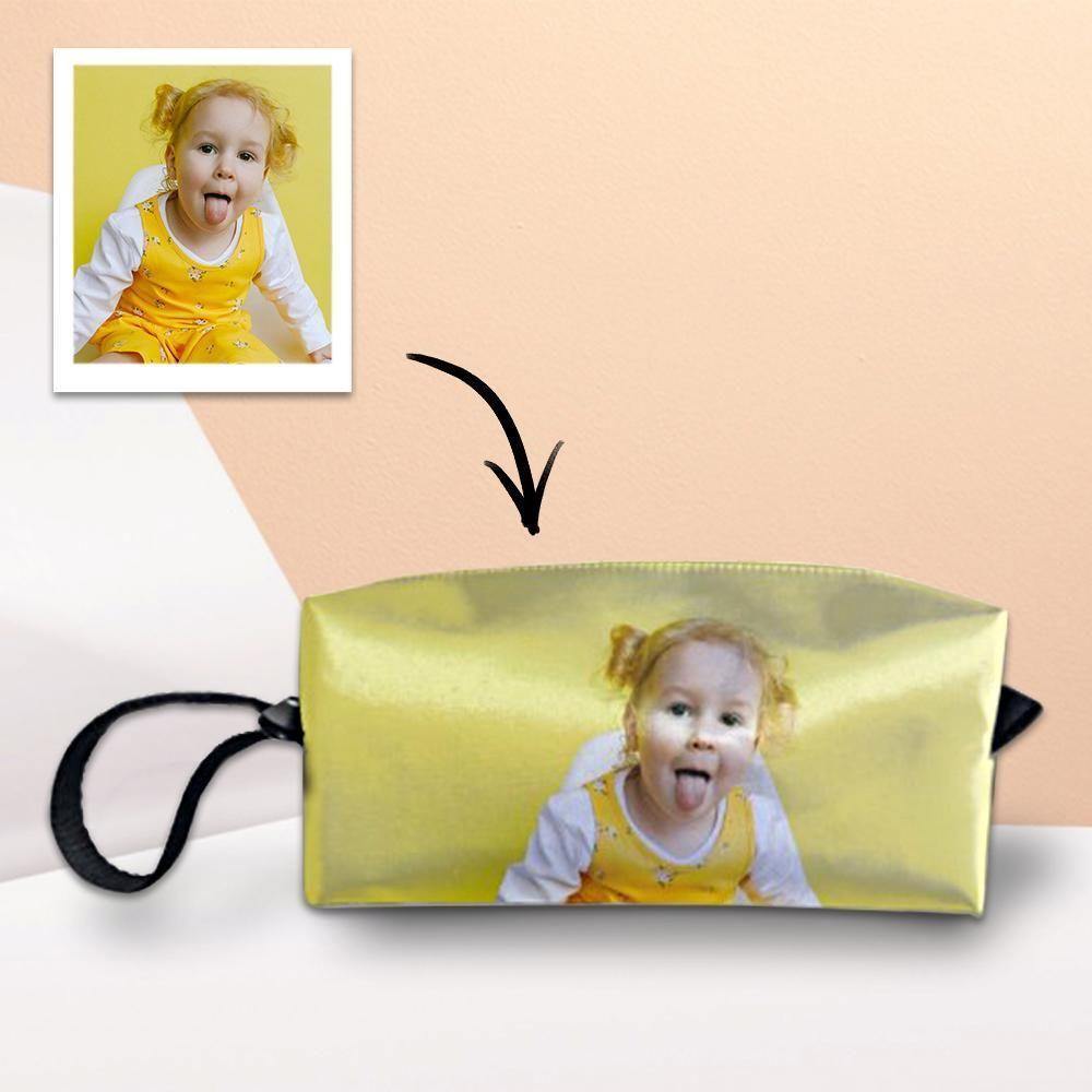 Custom Photo Little Pencil Bag Family Love - soufeelus