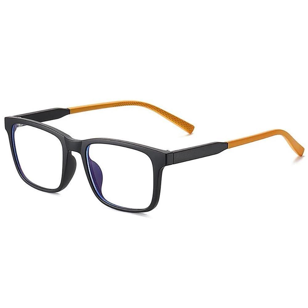 Children Blue Light Blocking Computer Reading Gaming Glasses(Age 7-12) -Matte Black - soufeelus