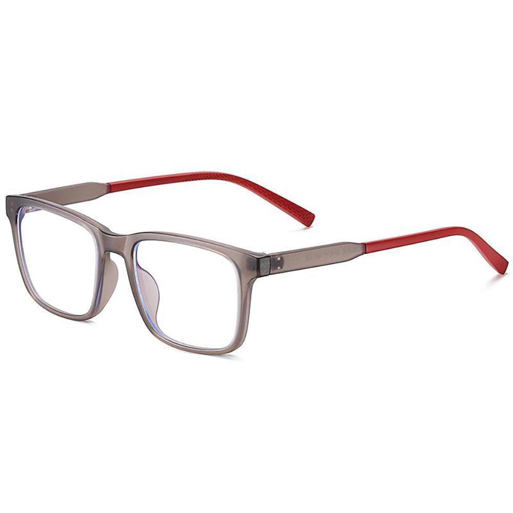 Children Blue Light Blocking Computer Reading Gaming Glasses(Age 7-12) -Matte Transparent Brown - soufeelus