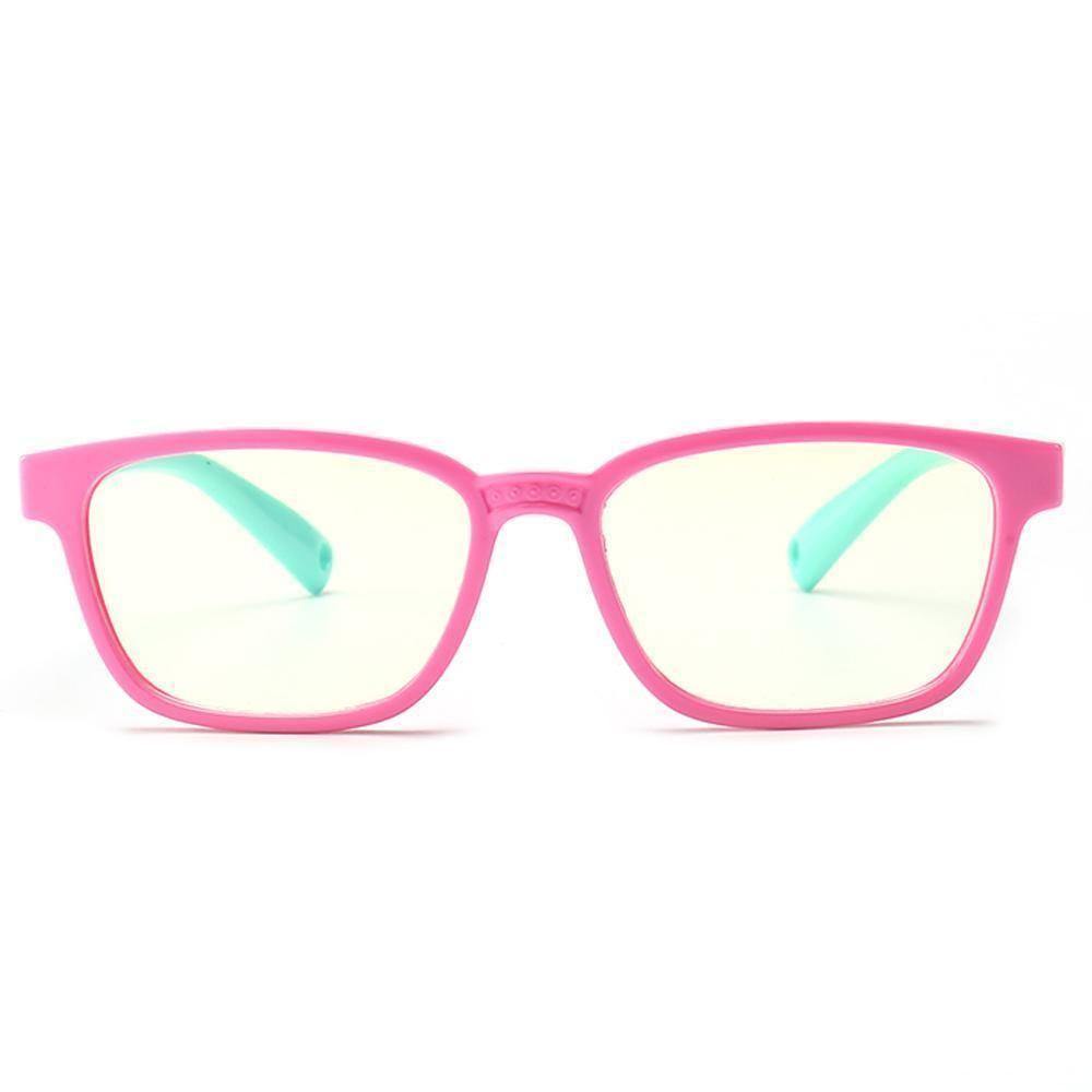 Kids Blue Light Blocking Computer Reading Gaming Glasses(Age 3-6) - Pink - soufeelus