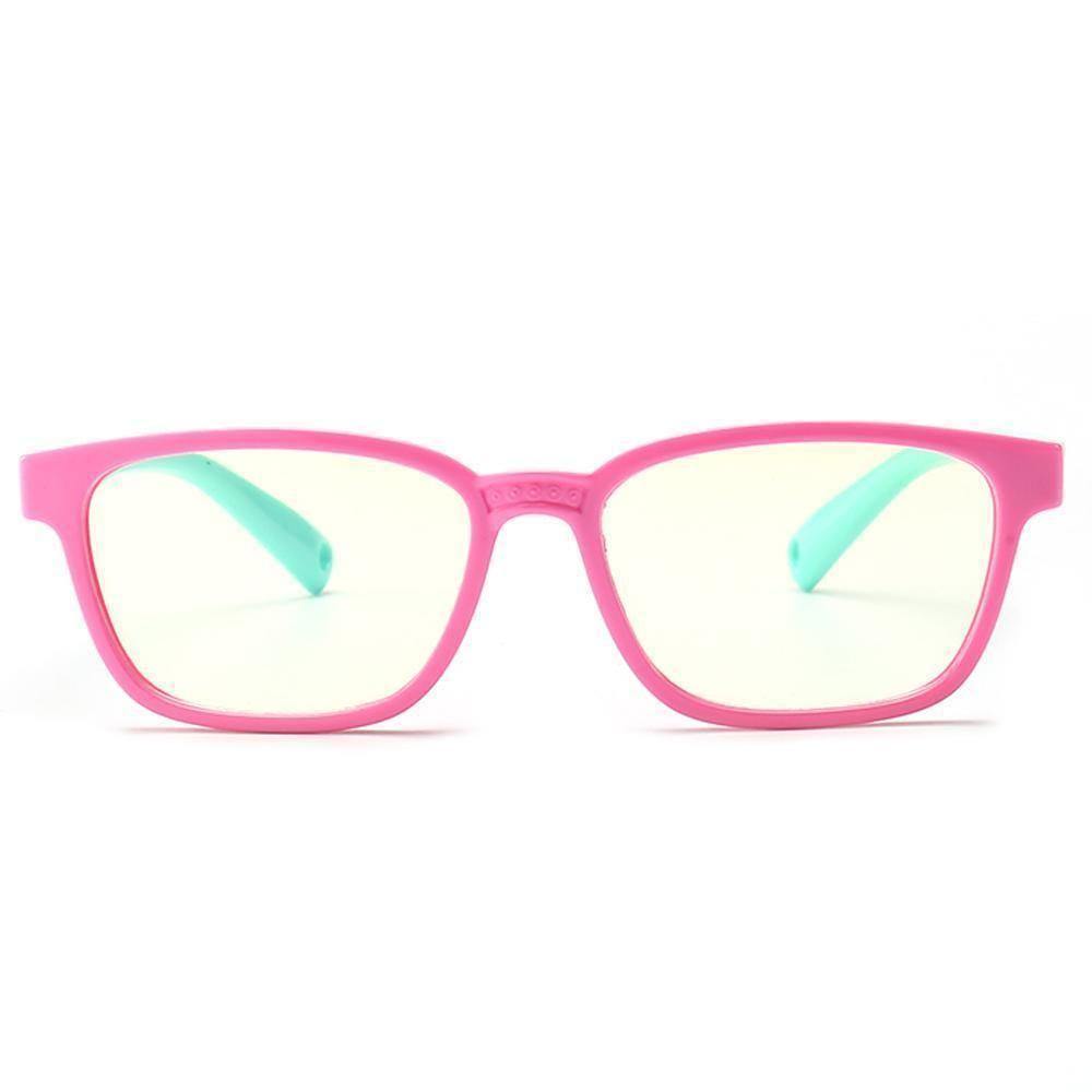 Kids Blue Light Blocking Computer Reading Gaming Glasses(Age 3-6) - Pink - soufeelus