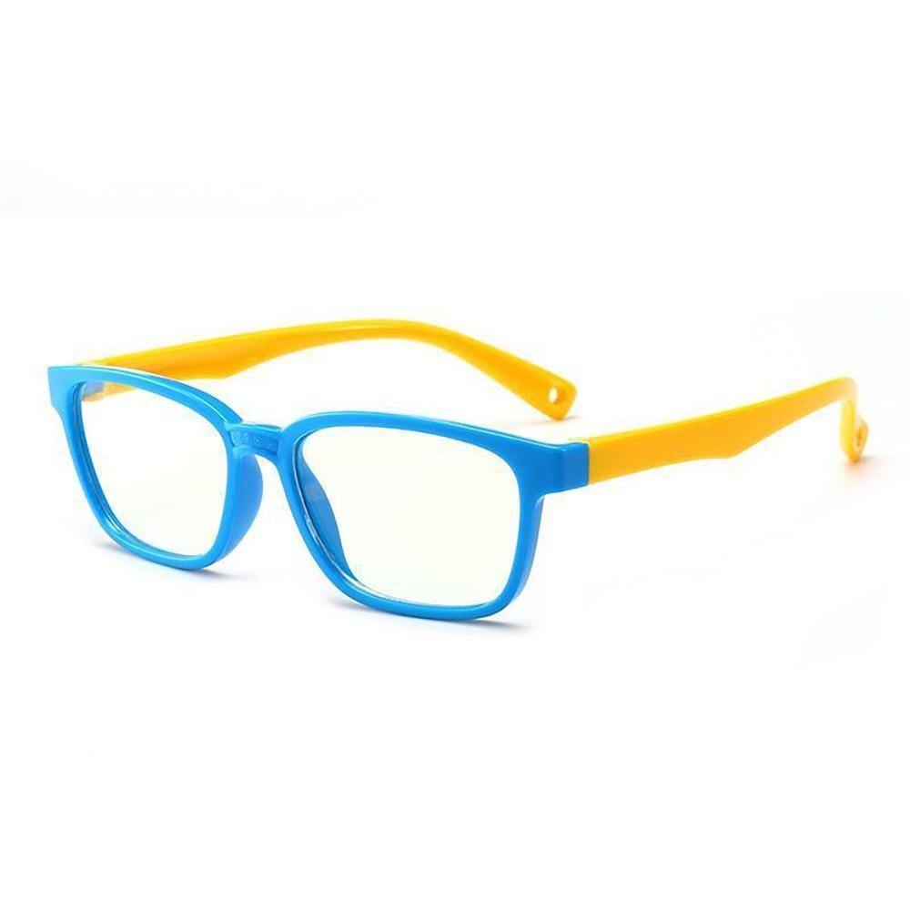 Kids Blue Light Blocking Computer Reading Gaming Glasses(Age 3-6) - Blue - soufeelus