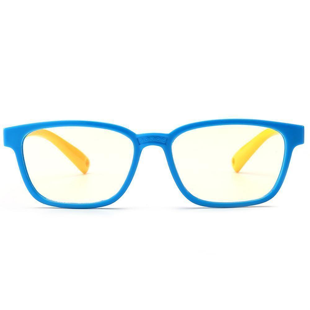 Kids Blue Light Blocking Computer Reading Gaming Glasses(Age 3-6) - Blue - soufeelus