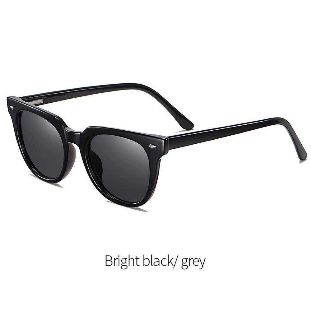 Classic UV400 Protective Polarized Beach Sunglasses - Bright Black - soufeelus