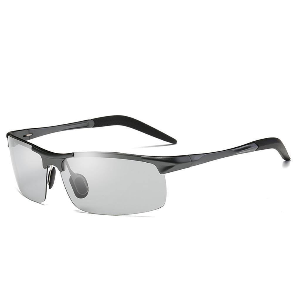 UV400 Protective Polarized Driver Sunglasses - Grey - soufeelus