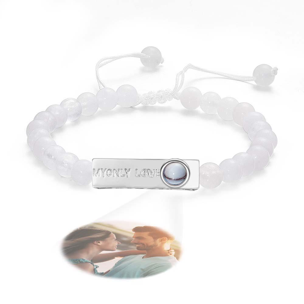 Personalized Photo Projection Beads Bracelet My Only Love Creative Gift For Her - soufeelus