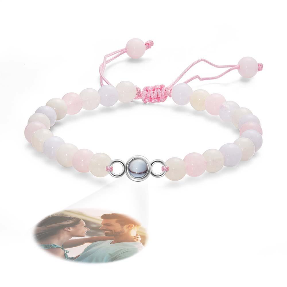 Personalized Photo Projection Beads Bracelet Sincere Gift For Her