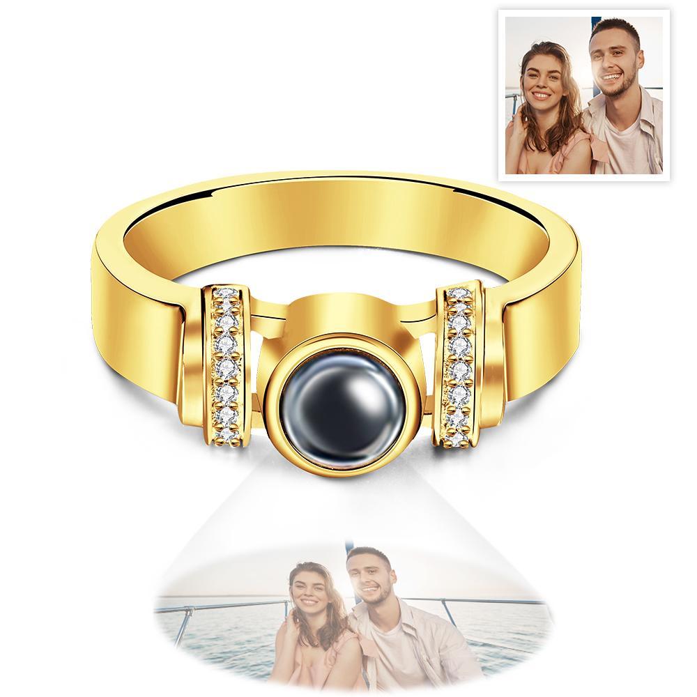Personalized Photo Projection Ring Simple Elegant Jewelry For Her - soufeelus