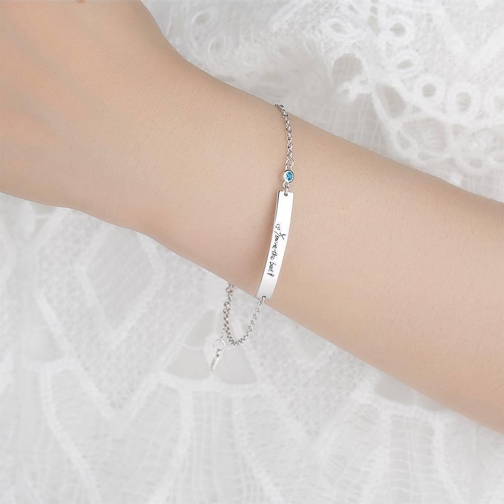 Personalized Photo Bracelet, Handwriting Bracelet - Silver - soufeelus
