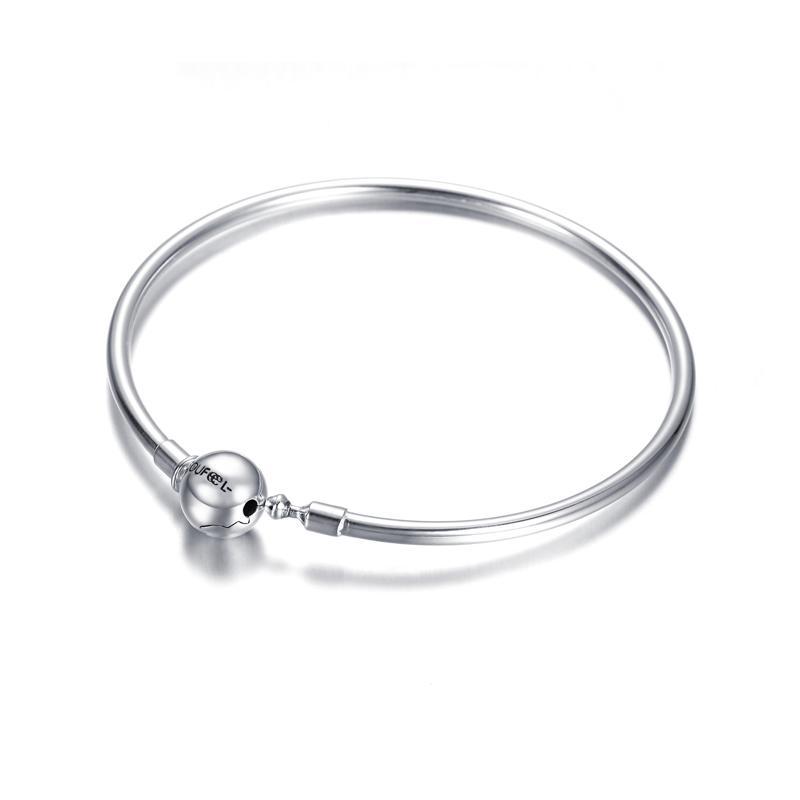 925 Sterling Silver Basic Charms Bangle