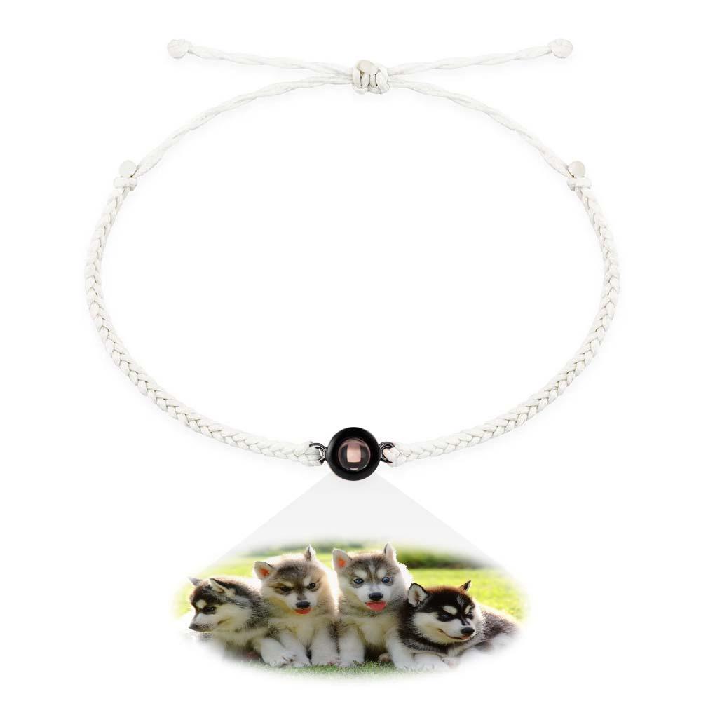 Custom Projection Photo Bracelet, Personalized Picture Inside Jewelry, Pet Memorial Gifts